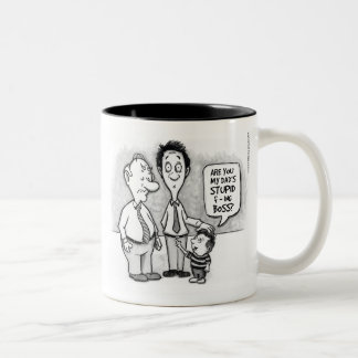 Stupid F-ing Boss Two-Tone Coffee Mug