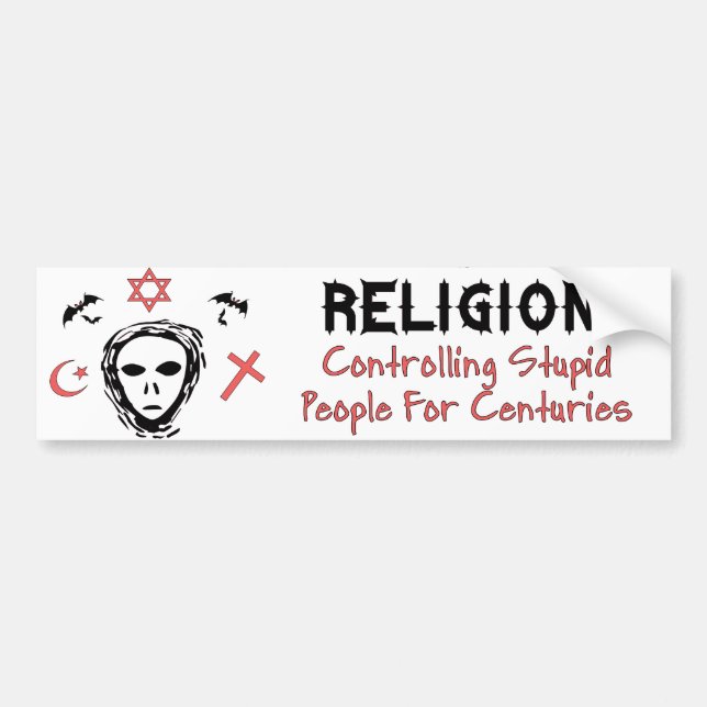 Stupid People Control Bumper Sticker (Front)