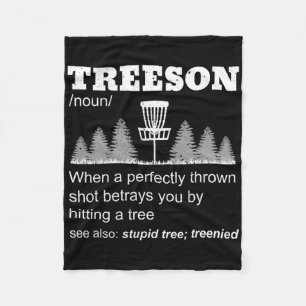 Stupid Tee Funny Disc Golf Meme Fleece Blanket