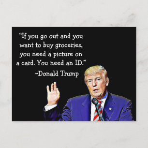 Stupid Things Donald Trump Said Postcards