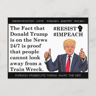 Stupid Things Trump has said Postcard Souvenir