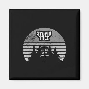 Stupid Tree Disc Golf Sket Forest Sunset Magnet