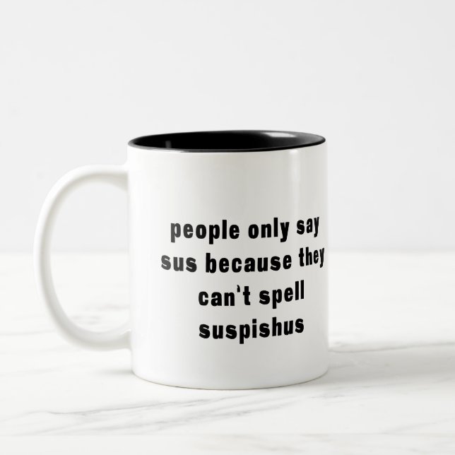 Stupide drôle Sus Mug (Gauche)