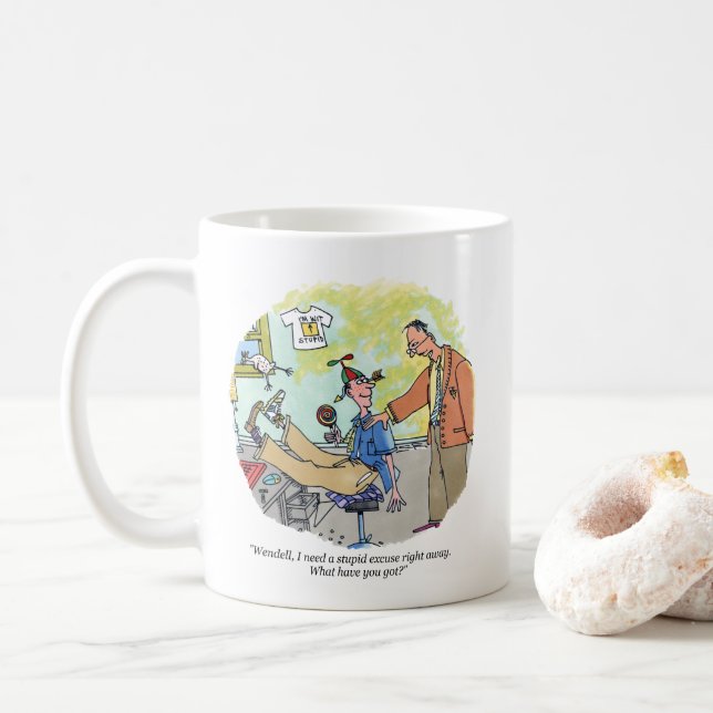Stupide Excusez tasse de café (Avec donut)