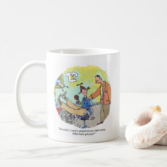 Stupide Pardon mug (Avec donut)