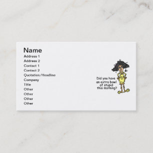 Stupidity Humour Business Card