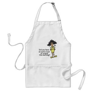 Stupidity Humour Standard Apron