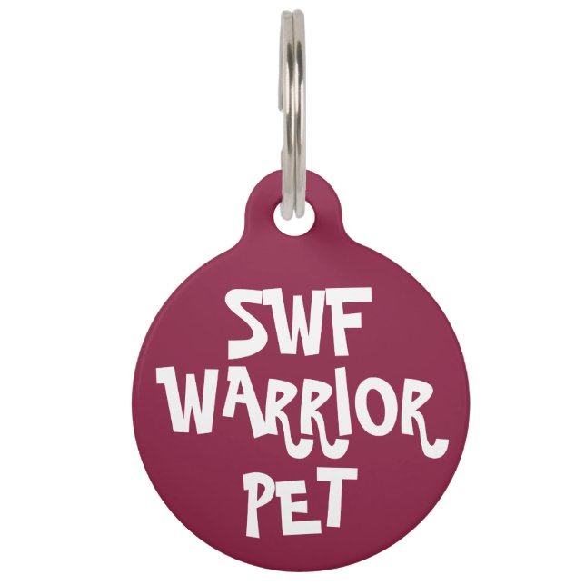 Sturge-Weber Warrior Pet Tag (Back)