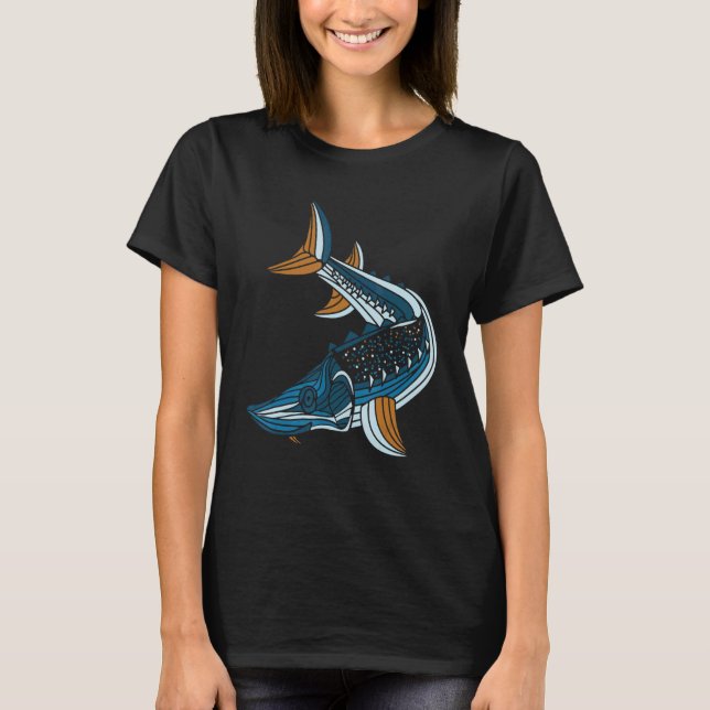 Sturgeon Acipenser Fishing T-Shirt (Front)