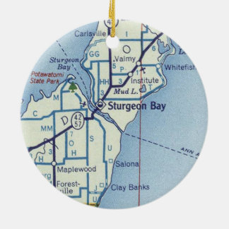 Sturgeon Bay WI Ceramic Ornament