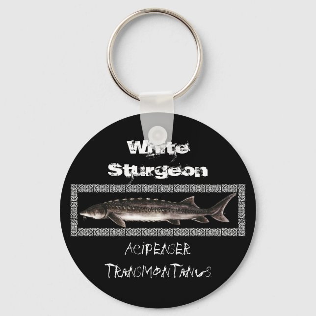 Sturgeon Keychain - White Sturgeon (Front)