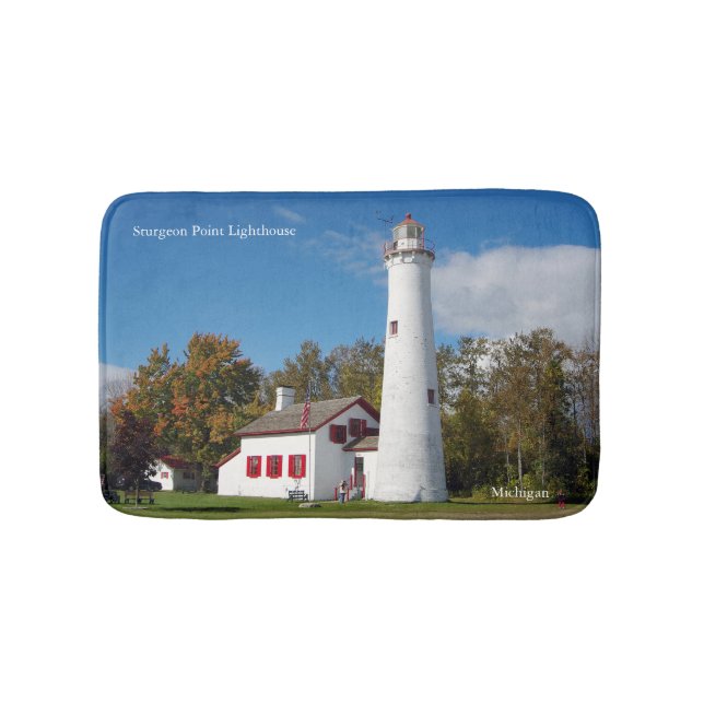 Sturgeon Point Lighthouse bathmat (Front)