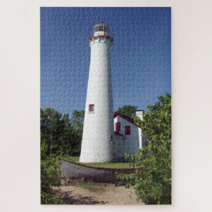 Sturgeon Point Lighthouse with boat puzzle