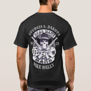 Sturgis Bike Rally 2023 Dead Mans Hand Cowboy T-Shirt