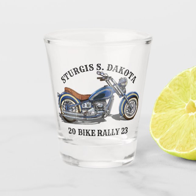 Sturgis Bike Rally 2023 Motorcycle Biker Shot Glass (Front)