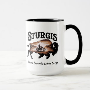 Sturgis Black Hills SD Bison Legends Mug