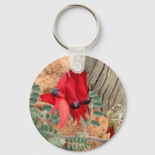 Sturt's Desert Pea keychain