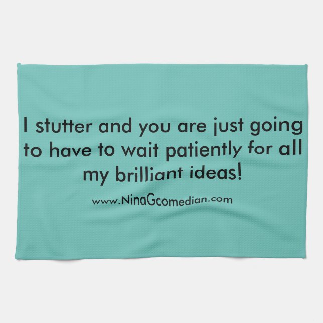 Stuttering kitchen towel (Horizontal)
