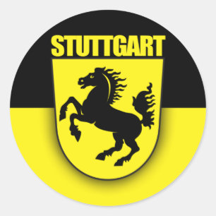 Stuttgart Classic Round Sticker