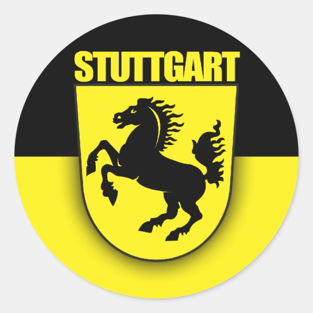 Stuttgart Classic Round Sticker (Front)
