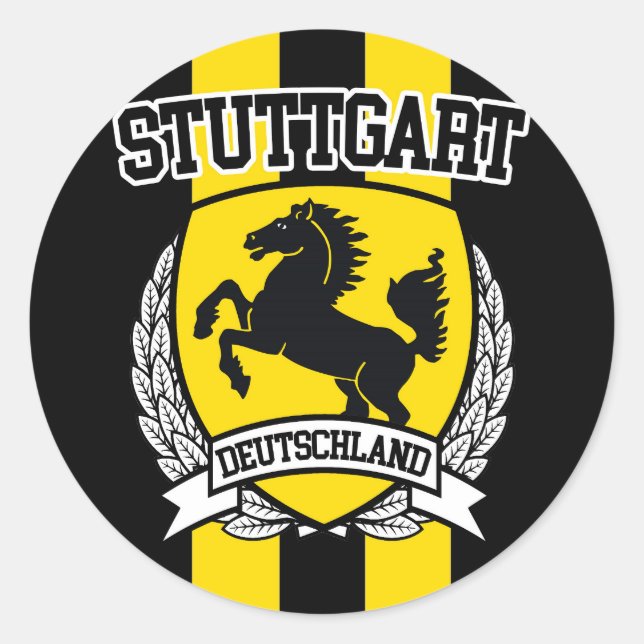 Stuttgart Classic Round Sticker (Front)