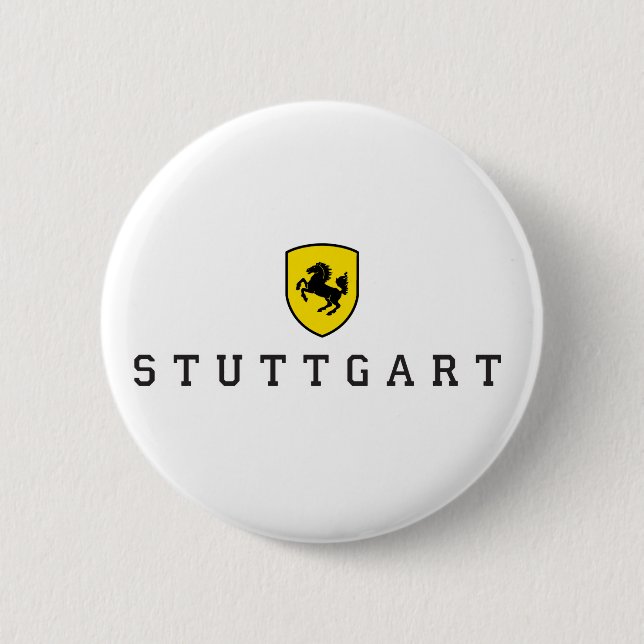Stuttgart Crest Stuttgarter Wappen 2 Inch Round Button (Front)
