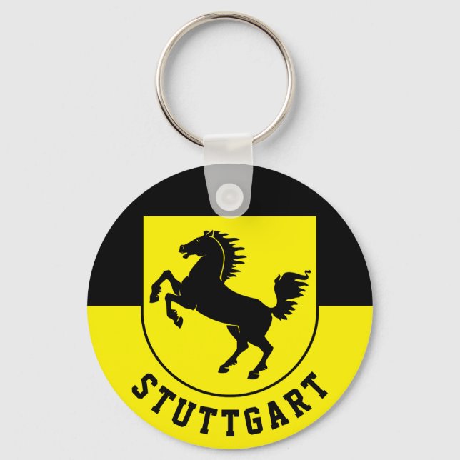 Stuttgart Flag (Germany) Keychain (Front)