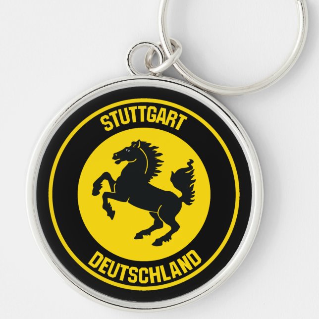 Stuttgart Round Emblem Keychain (Front)