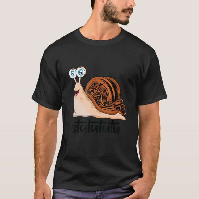Stututu Turbo  Snail  Idea For Men Man Boys Youth  T-Shirt (Front)