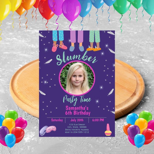 Stwood Party Sleepover Invitation Anniversaire (Créateur téléchargé)