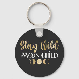 Sty Wild Moon Child   Keychain