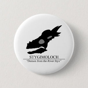 Stygimoloch Skull 2 Inch Round Button