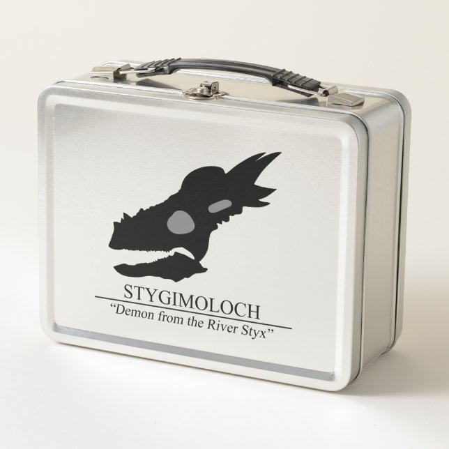 Stygimoloch Skull Metal Lunch Box (Front)