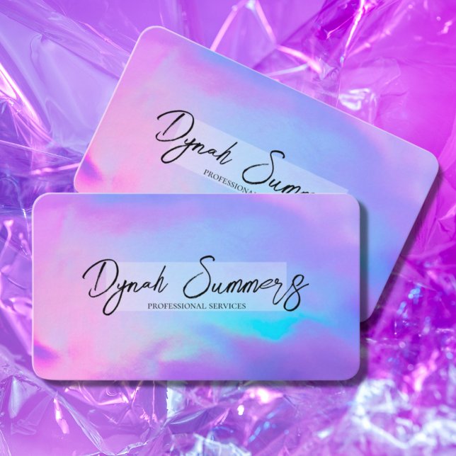 Style 80s Pastel Sky | Cartes de visite de glam mo (Créateur téléchargé)