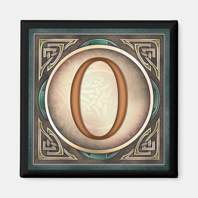 Style A, "0" - Celtic Number Magnets (Front)