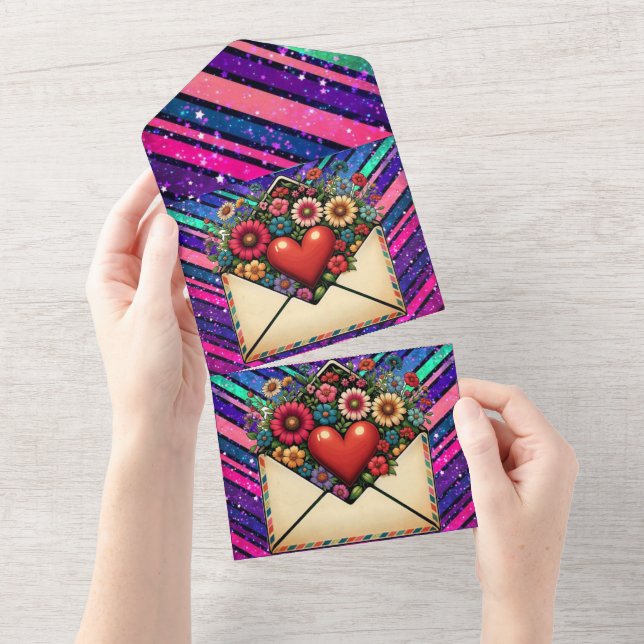 Style: All in One Wedding Invite Personalized All- (Tearaway)