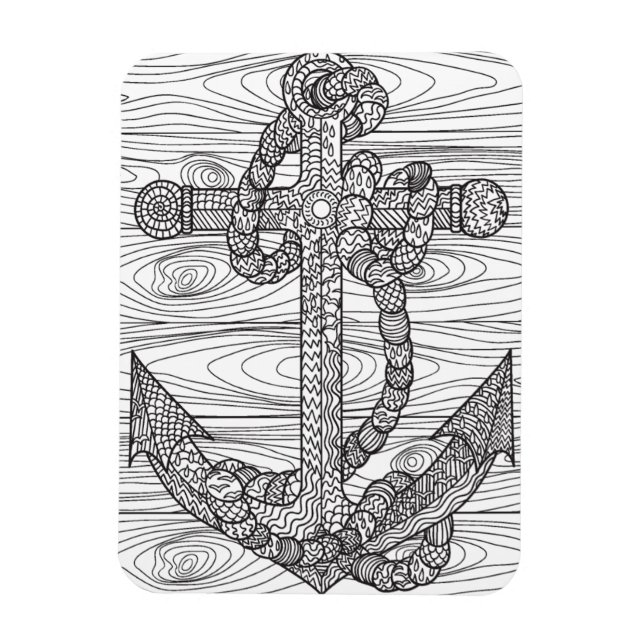 Style Anchor And Rope Magnet (Vertical)