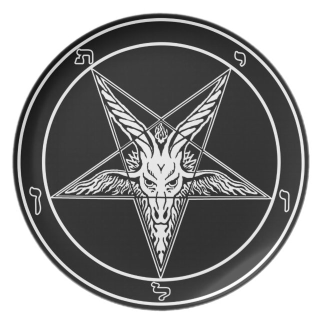 Style ancien 10" de Baphomet plat (Devant)