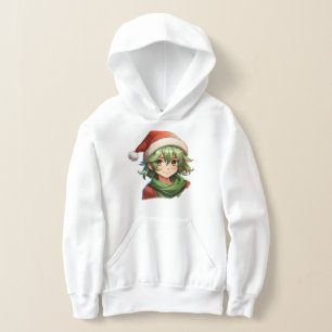 Style Anime Portrait Elf de Noël