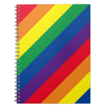 Style années 80 Arc en arc-en-ciel Carnet spiral r
