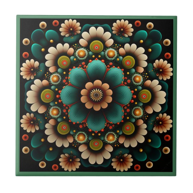 Style Art déco motif céramique carreaux (Devant)