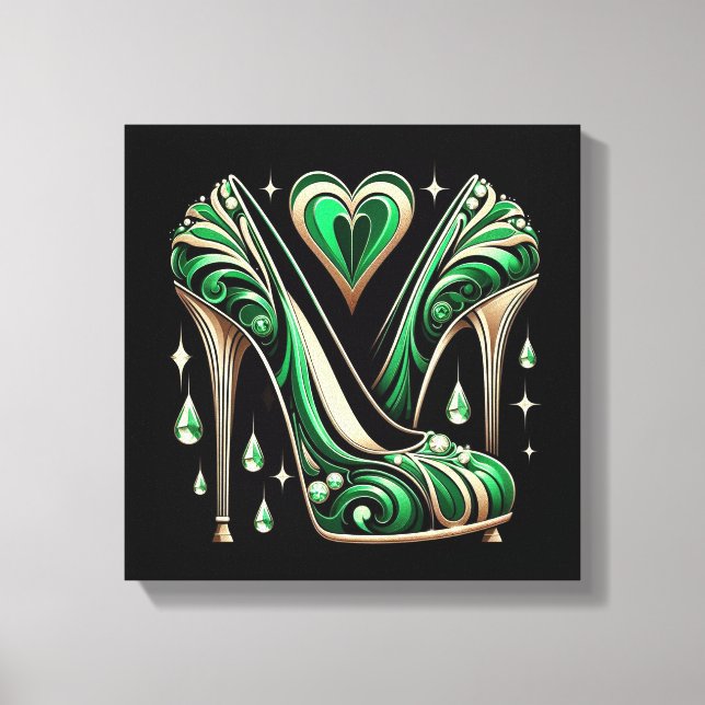 Style Art Déco Stilett vert (Recto)