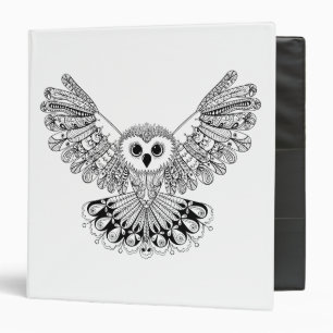 Style Black Owl Binder