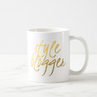 Style Blogger - Gold Script Coffee Mug