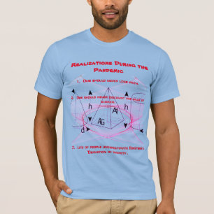 Style - Blue & Red 'Realizations during Pandemic' T-Shirt