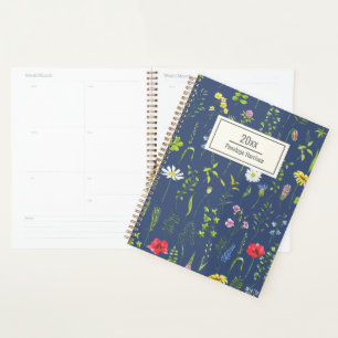 Style Boho Fleurs sauvages Floral Bleu Personnalis