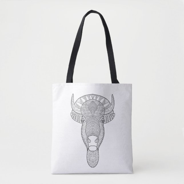 Style Bull Head 2 Tote Bag (Front)