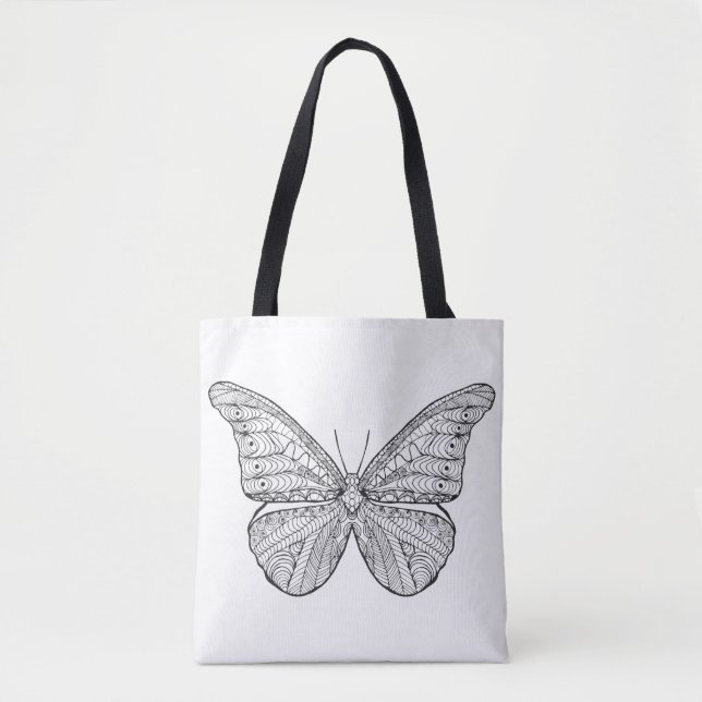 Style Butterfly 5 Tote Bag (Front)