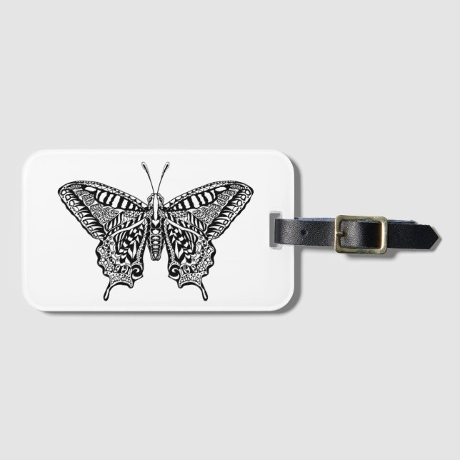 Style Butterfly Luggage Tag (Front Horizontal)