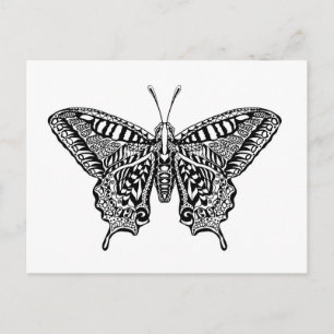 Style Butterfly Postcard